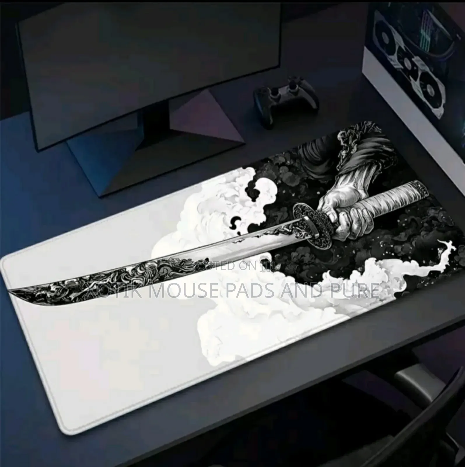 60 X 30 X 0.2cm Japanese Katana Themed Mouse Pad - Desk Mat