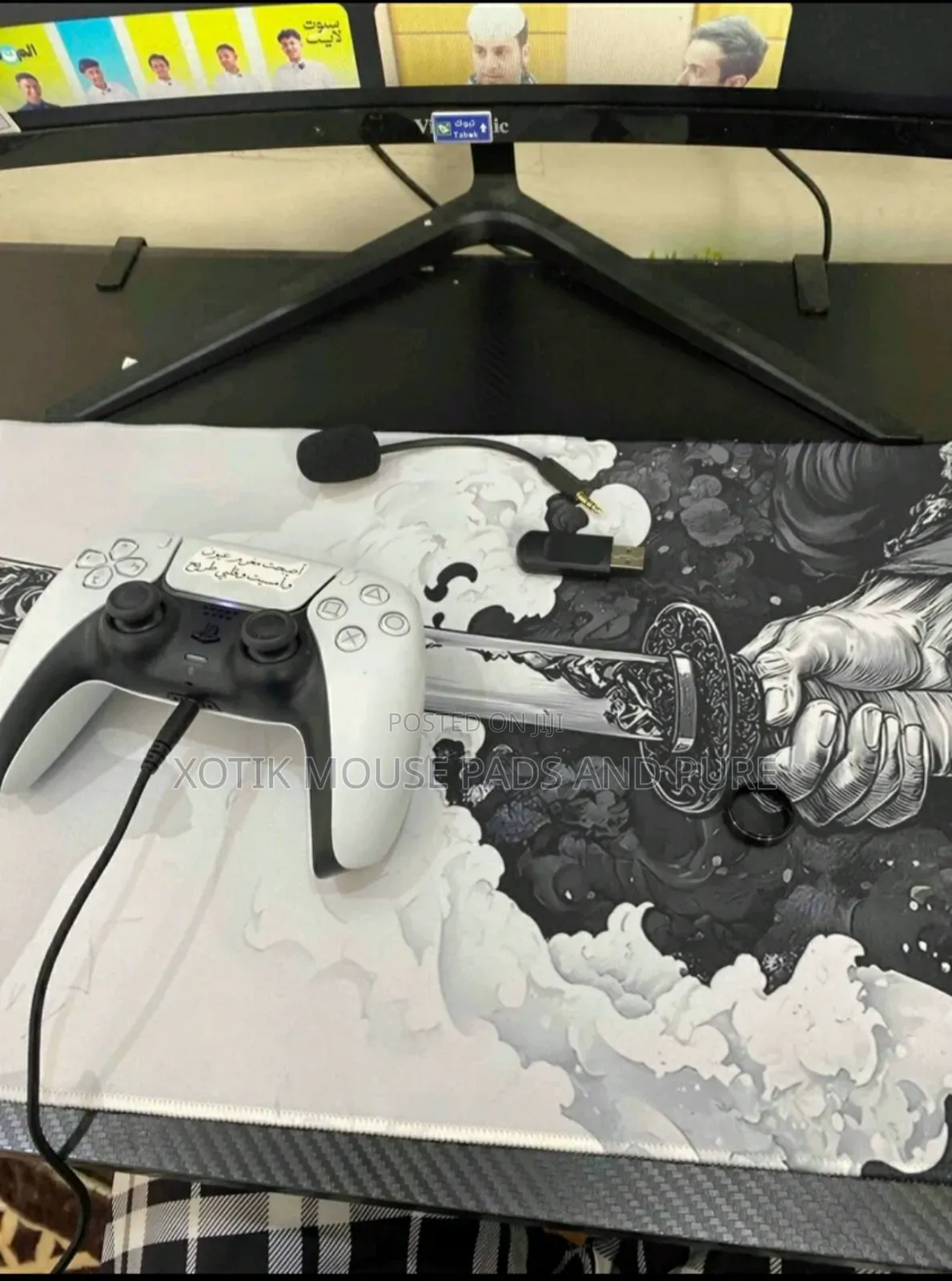 60 X 30 X 0.2cm Japanese Katana Themed Mouse Pad - Desk Mat