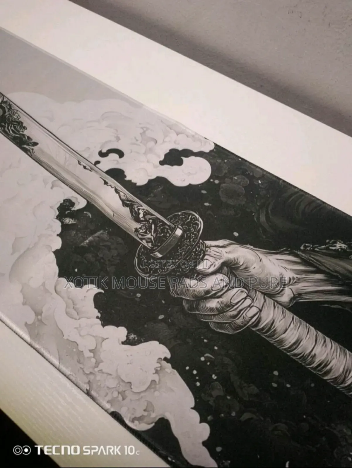 60 X 30 X 0.2cm Japanese Katana Themed Mouse Pad - Desk Mat