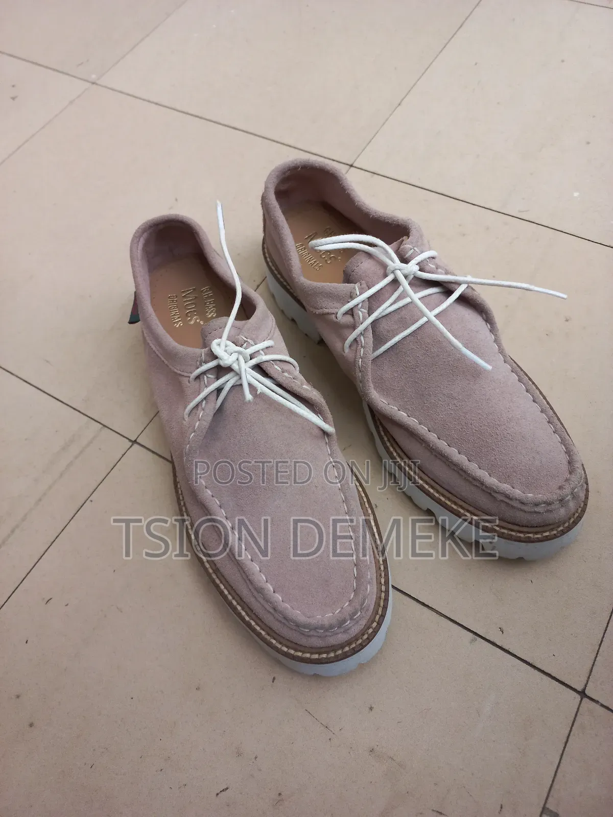 G.H. Bass Originals Lug Sole Moc Shoes in the Wallace Suede Style.