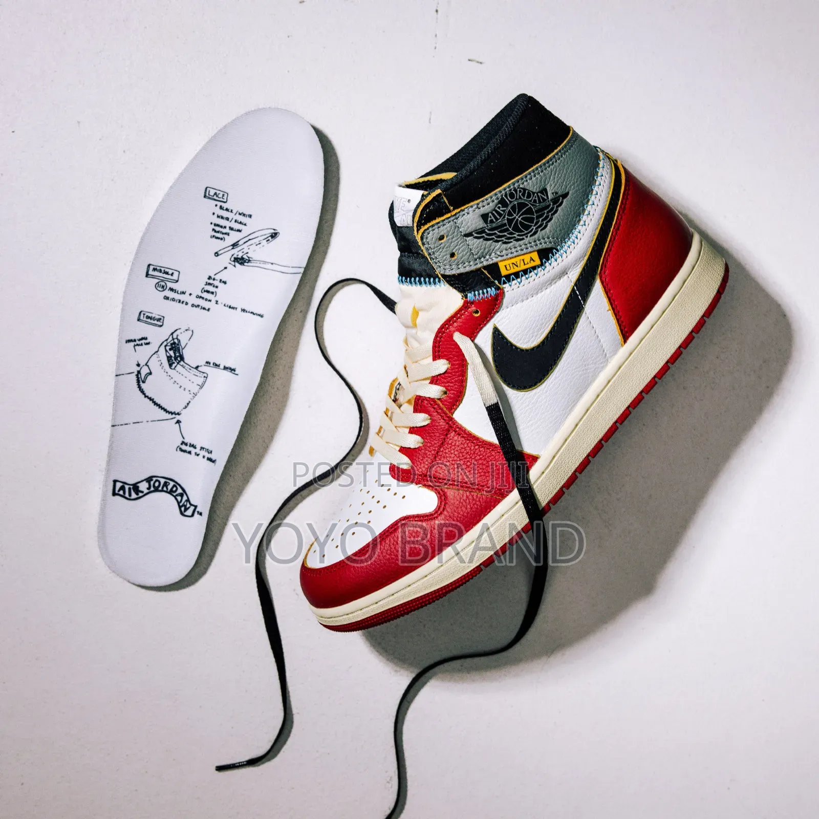 Nike Air Jordan 1retro High Og Sp Union La Chicago Shadow Sneaker