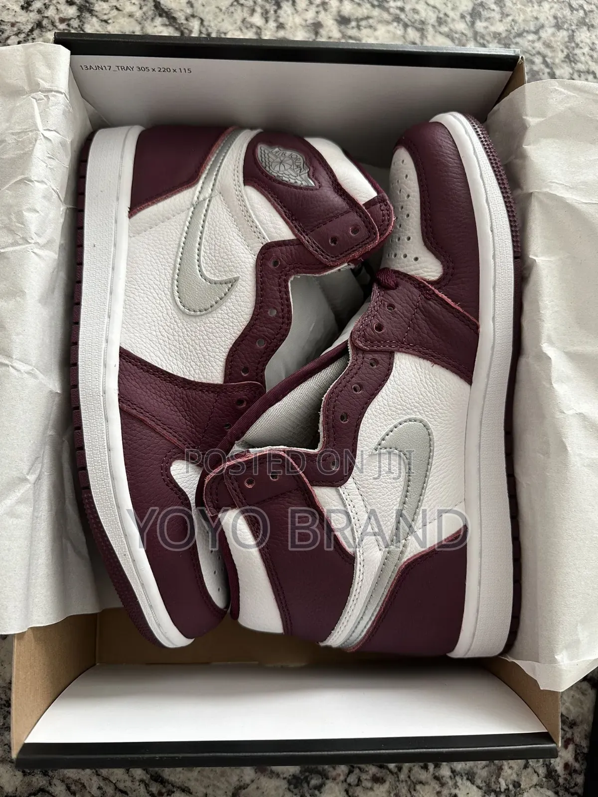 Nike Air Jordan 1 Retro High Og Bordeaux Fashion Shoes