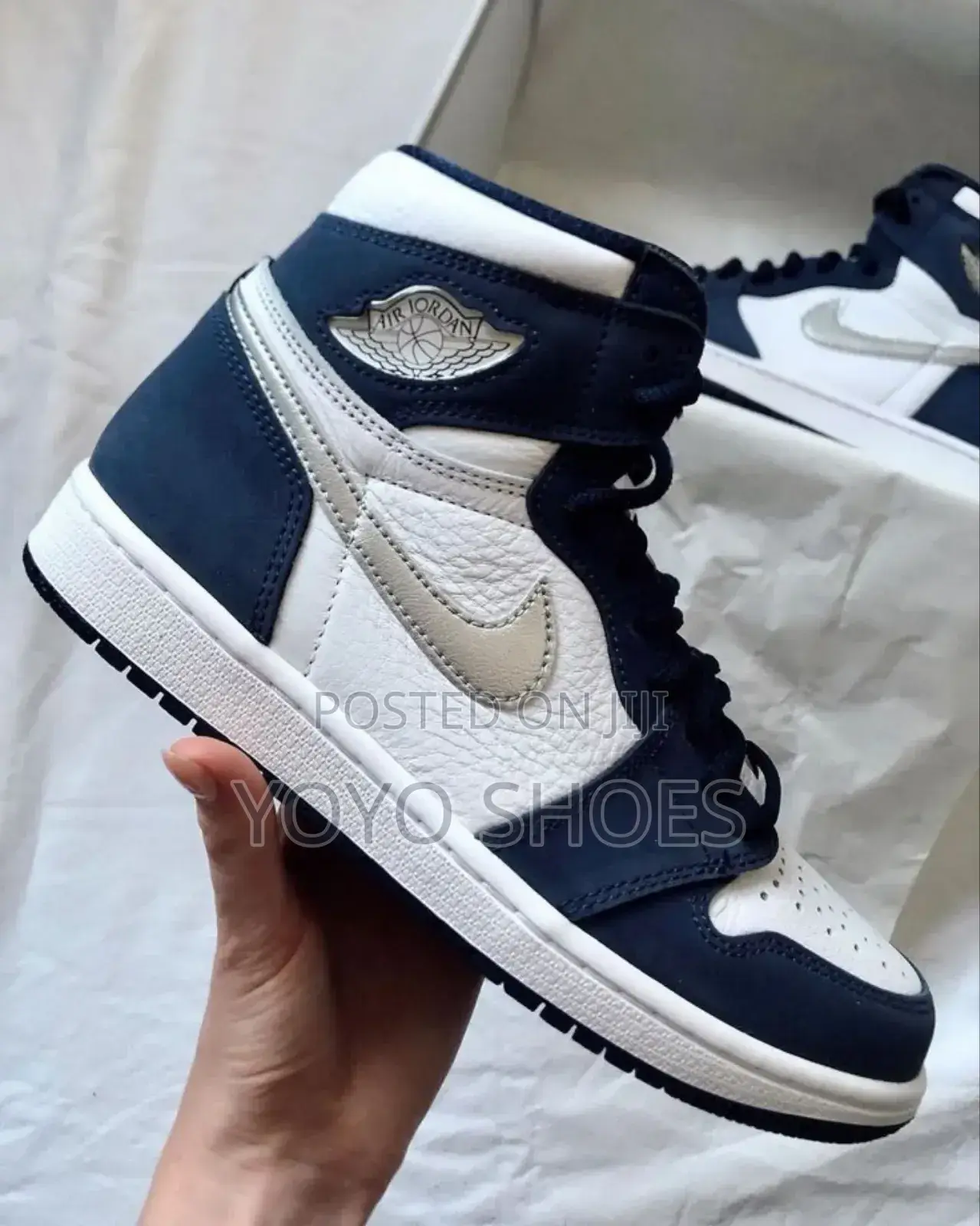 Nike Air Jordan 1 Retro High Co.Jp Mid Night Navy Shoes