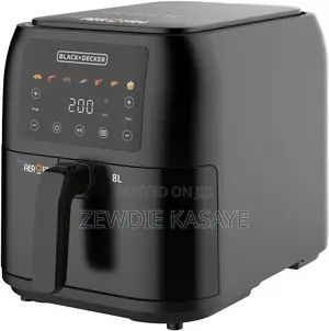Black+Decker Digital Air Fryer, 1700w, 8 Liter Saf80-B5