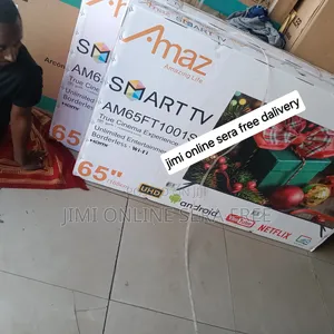 Amaz Smart Dubel Gelass Tv 65 Inch Andraid Tv 2025 Model