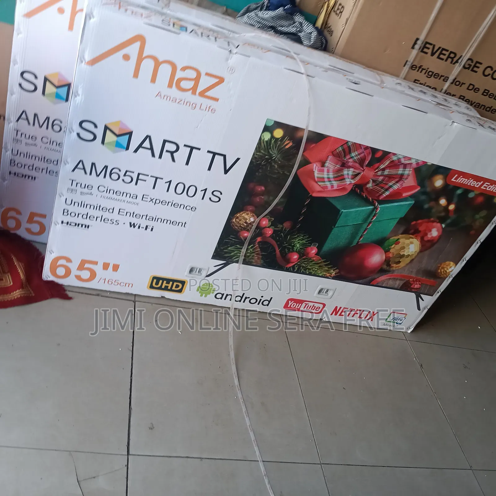 Amaz Smart Dubel Gelass Tv 65 Inch Andraid Tv 2025 Model