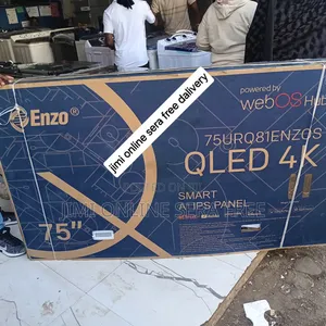 Enzo Smart Qled Tv75inch Andraid Framless Tv 2025 We Bos New Altra