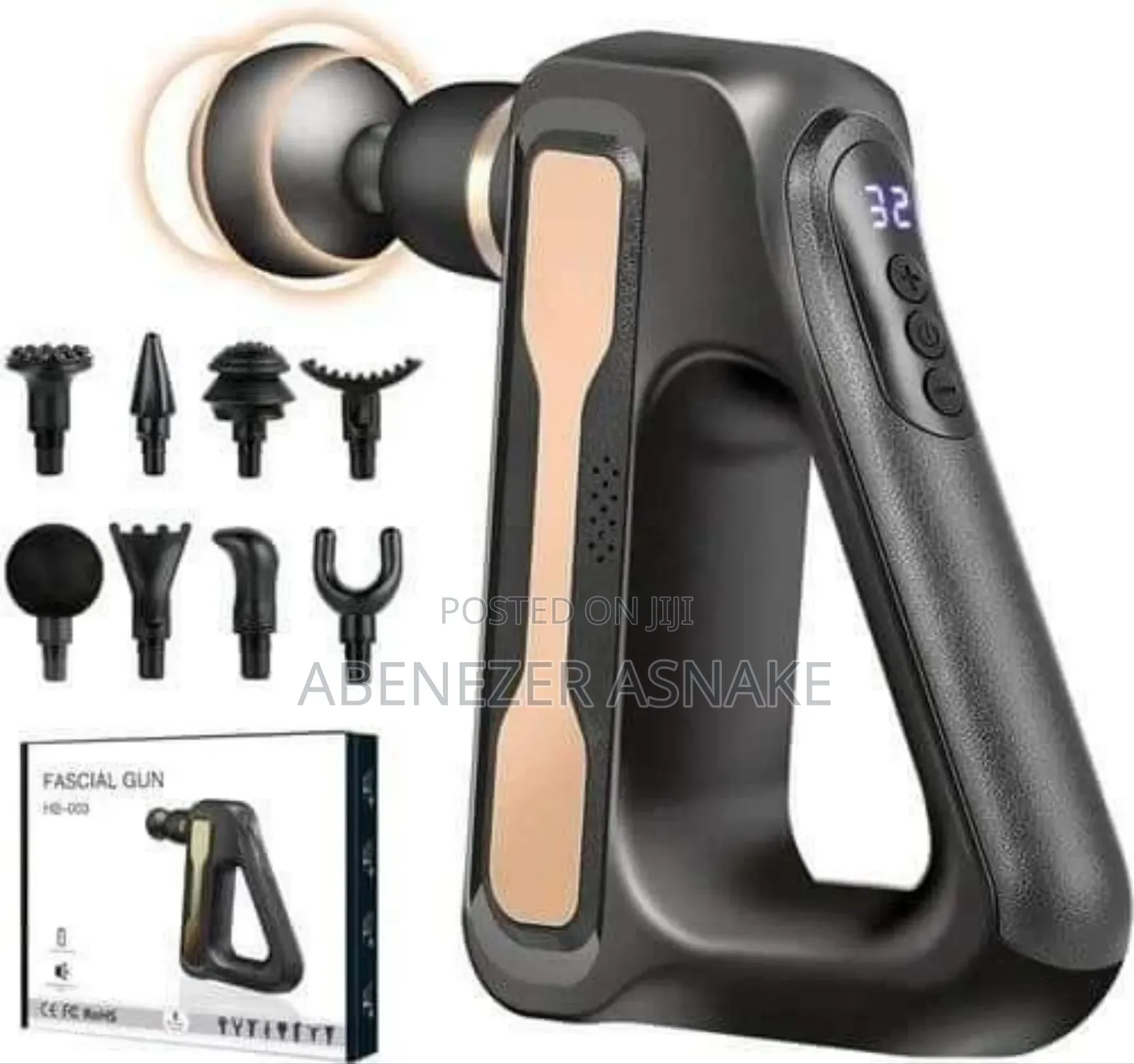 8-in-1 Massage Gun, 32 Speed Levels