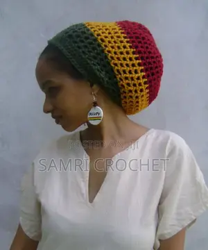 Handmade Crochet Rasta Hat – Unique Reggae Style (Negotiable)