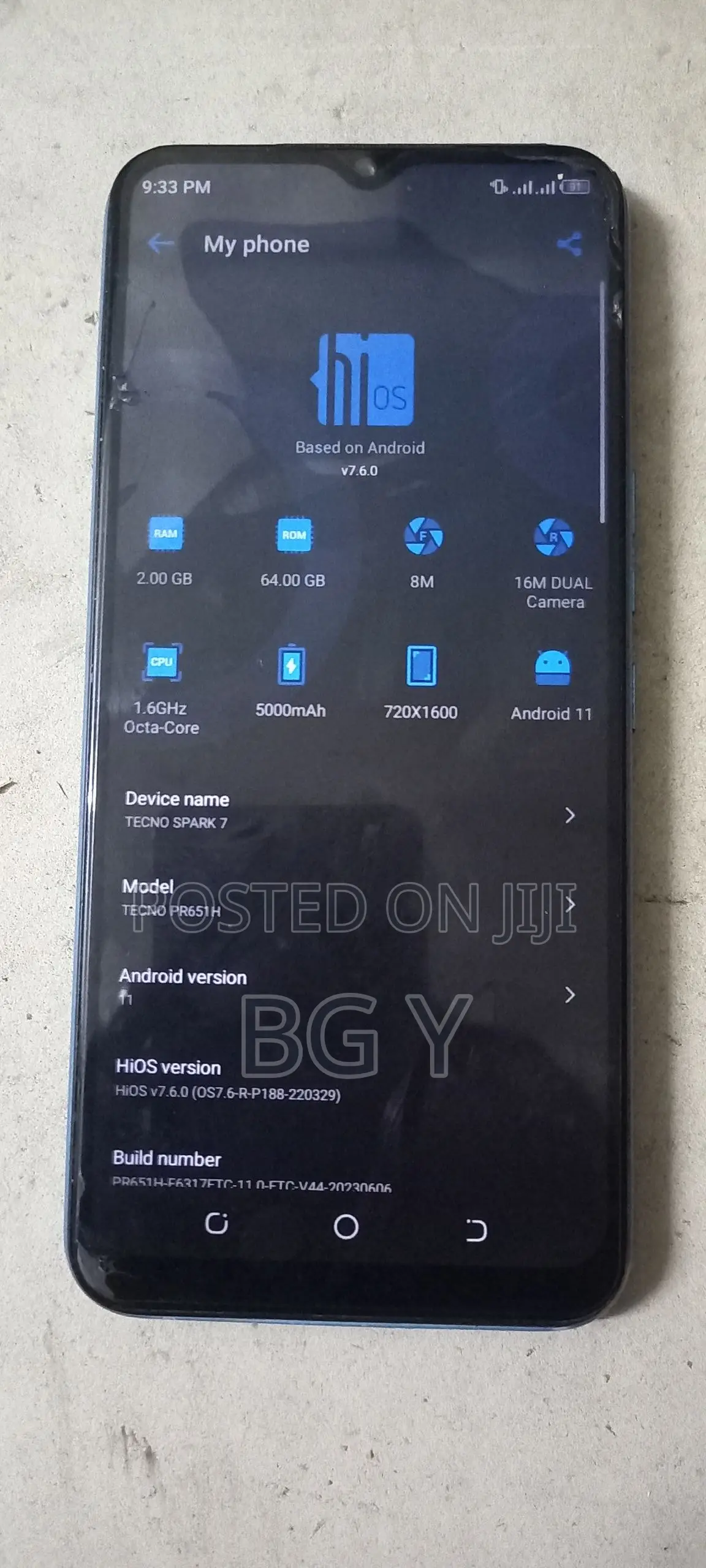 Tecno Spark 7 64 GB Blue