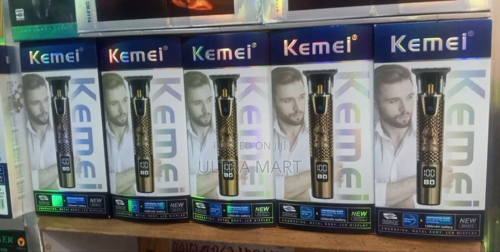 Kemei Km-873 Hair Trimmers Featuring a Professional Metal Body