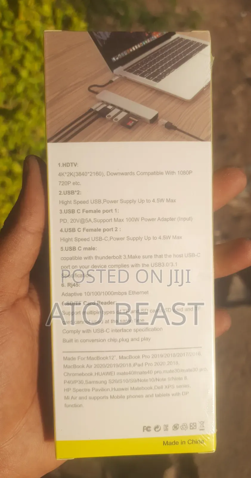 8-in-1 Usb-C to HDTV Multiport Adapter