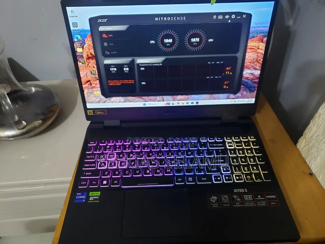 Laptop Acer Nitro 5 16GB Intel Core I9 SSD 1T