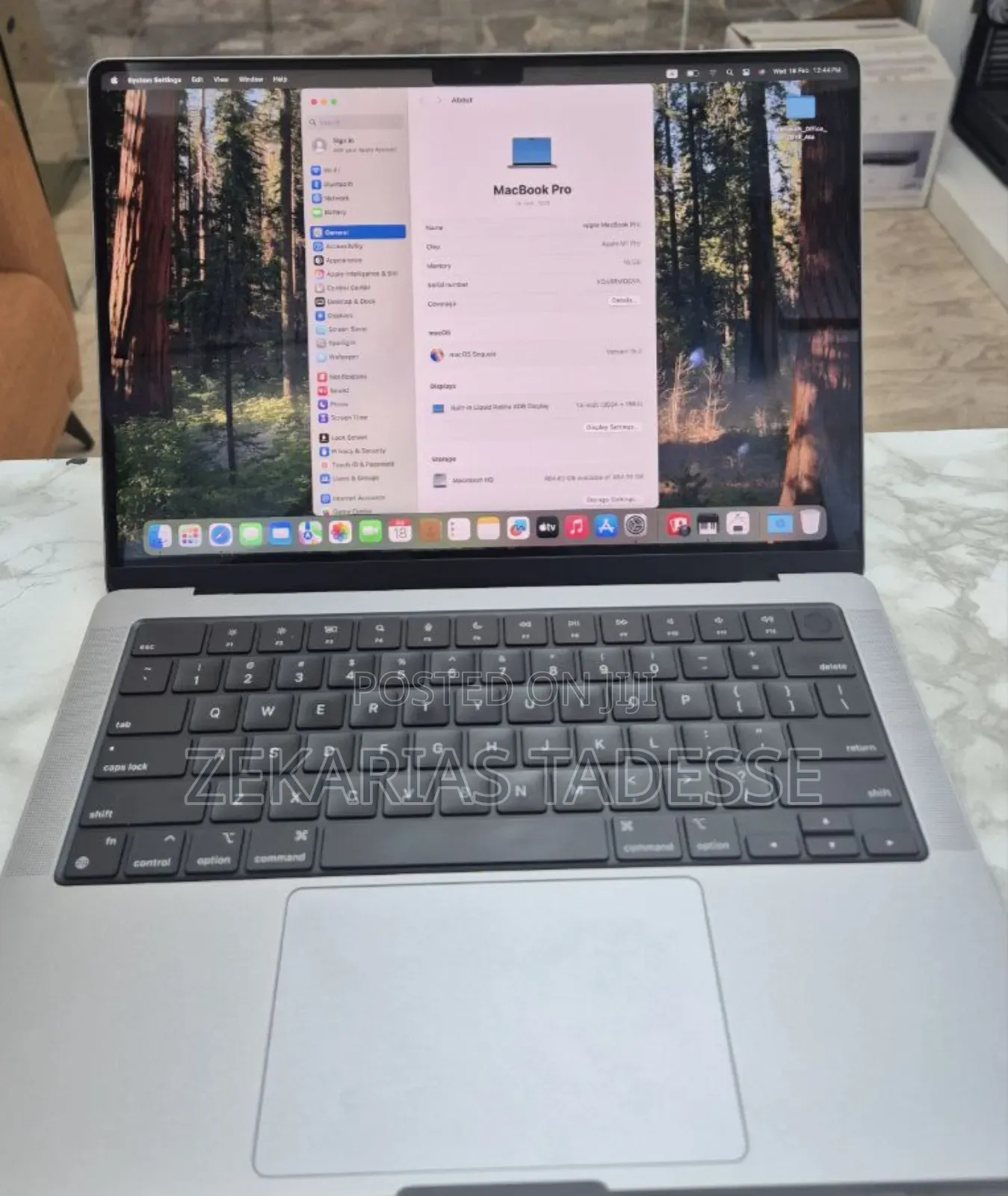 New Laptop Apple MacBook Pro M1 16GB Apple M1 SSD 512GB
