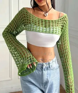 Handmade Crochet Shrug Top – Stylish Unique