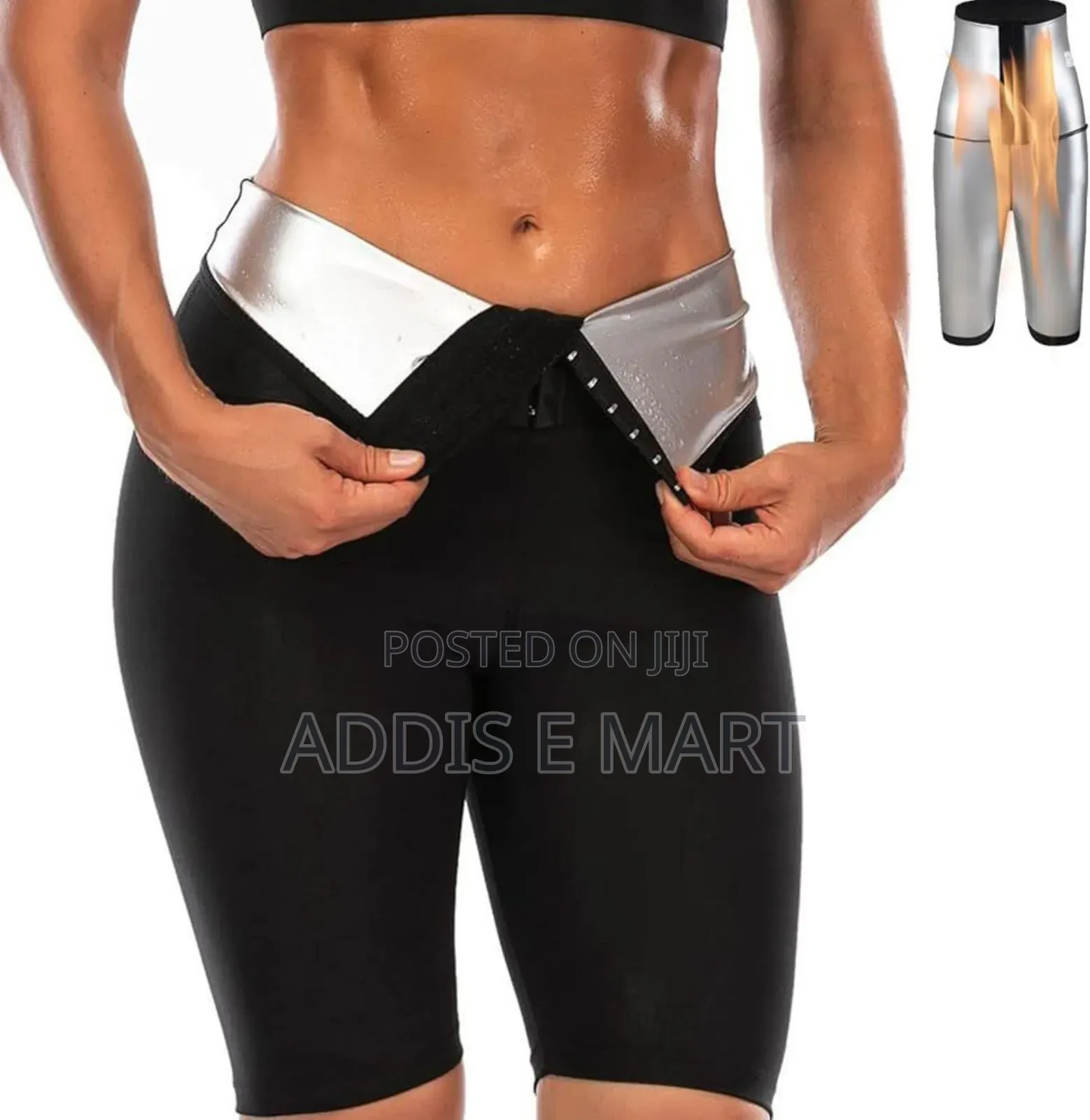 Comfortable and Soft High Waist Sauna Sweat Shorts
