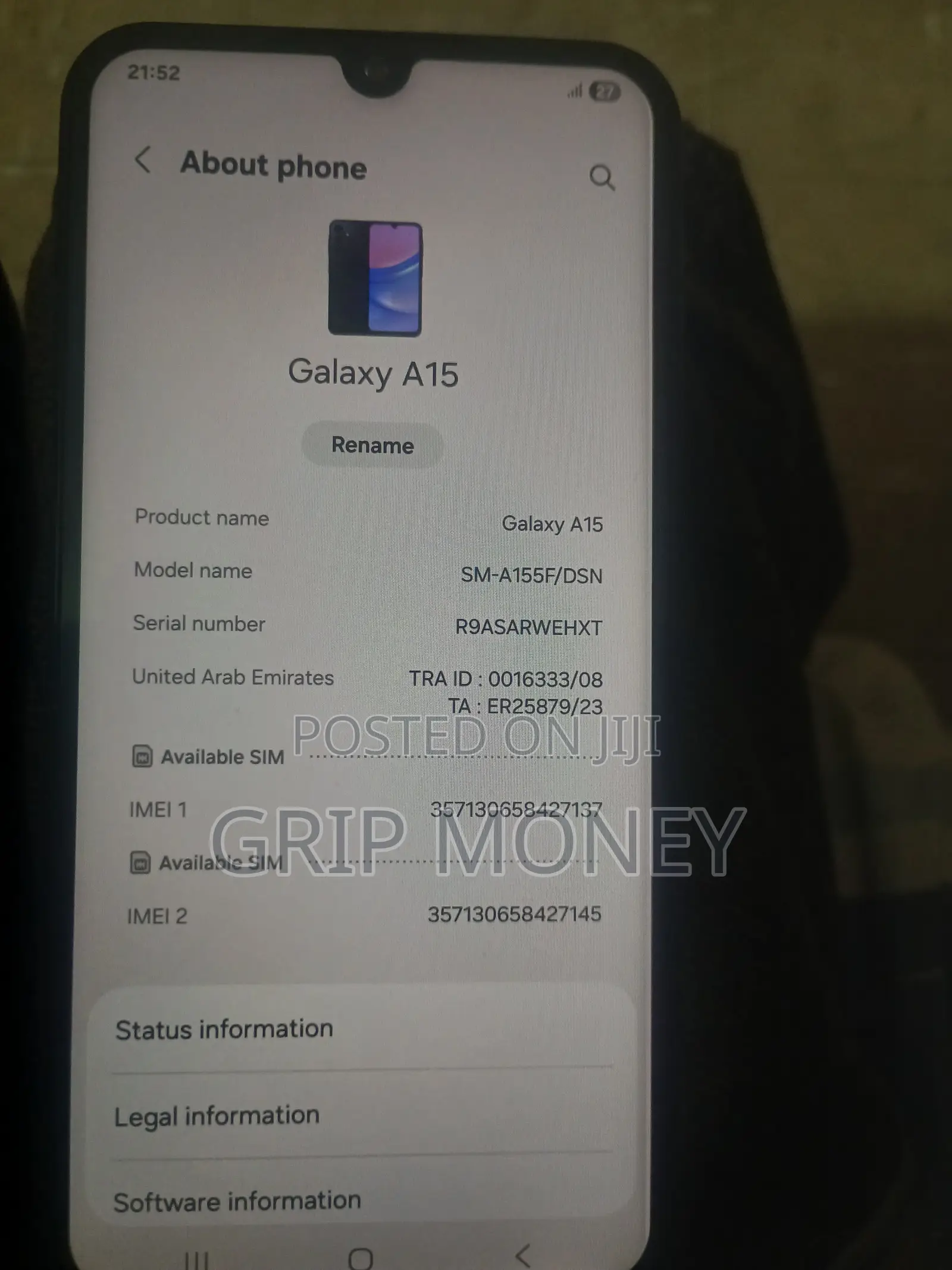 New Samsung Galaxy A15 128 GB Black