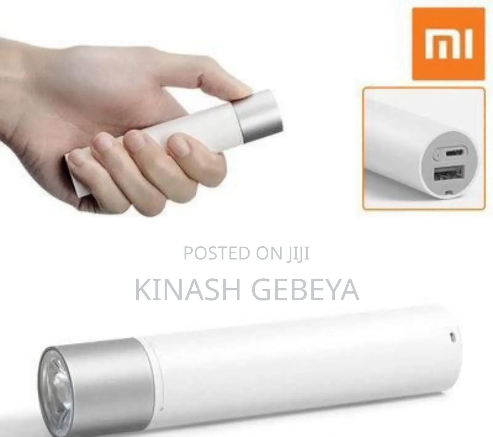 2in1 High Quality Mi Power Bank With Flash Light
