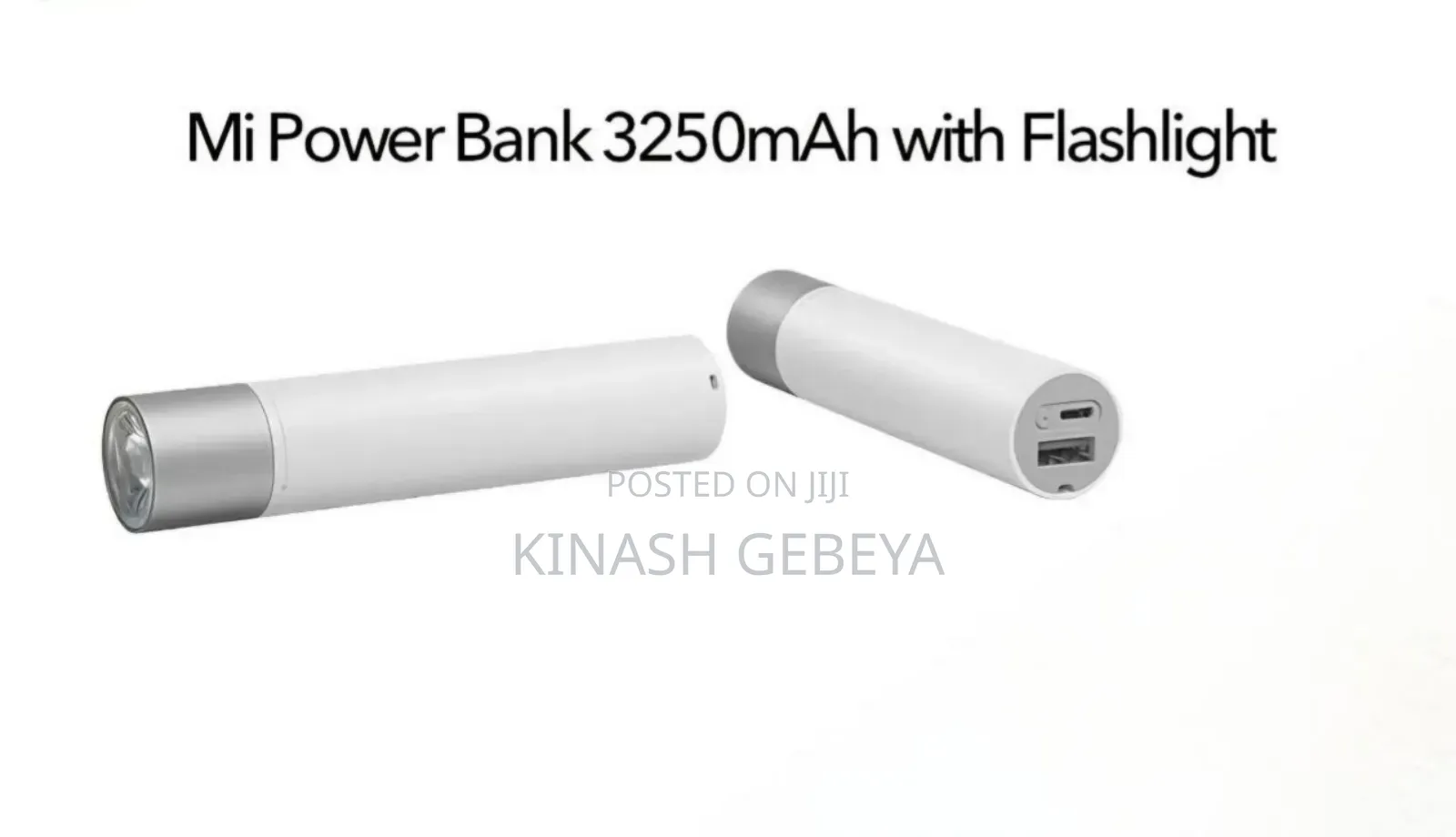 2in1 High Quality Mi Power Bank With Flash Light