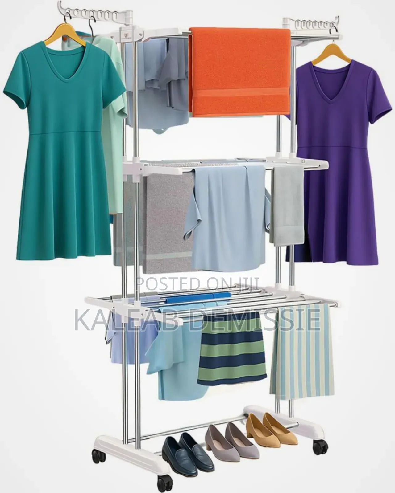 Three Layer Cloth Drying Stand ልብስ ማስጪያ