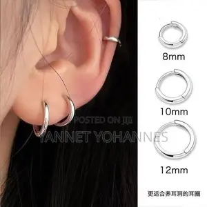 Silver Hoop Earrings 10mm ( Wholesale Retail)