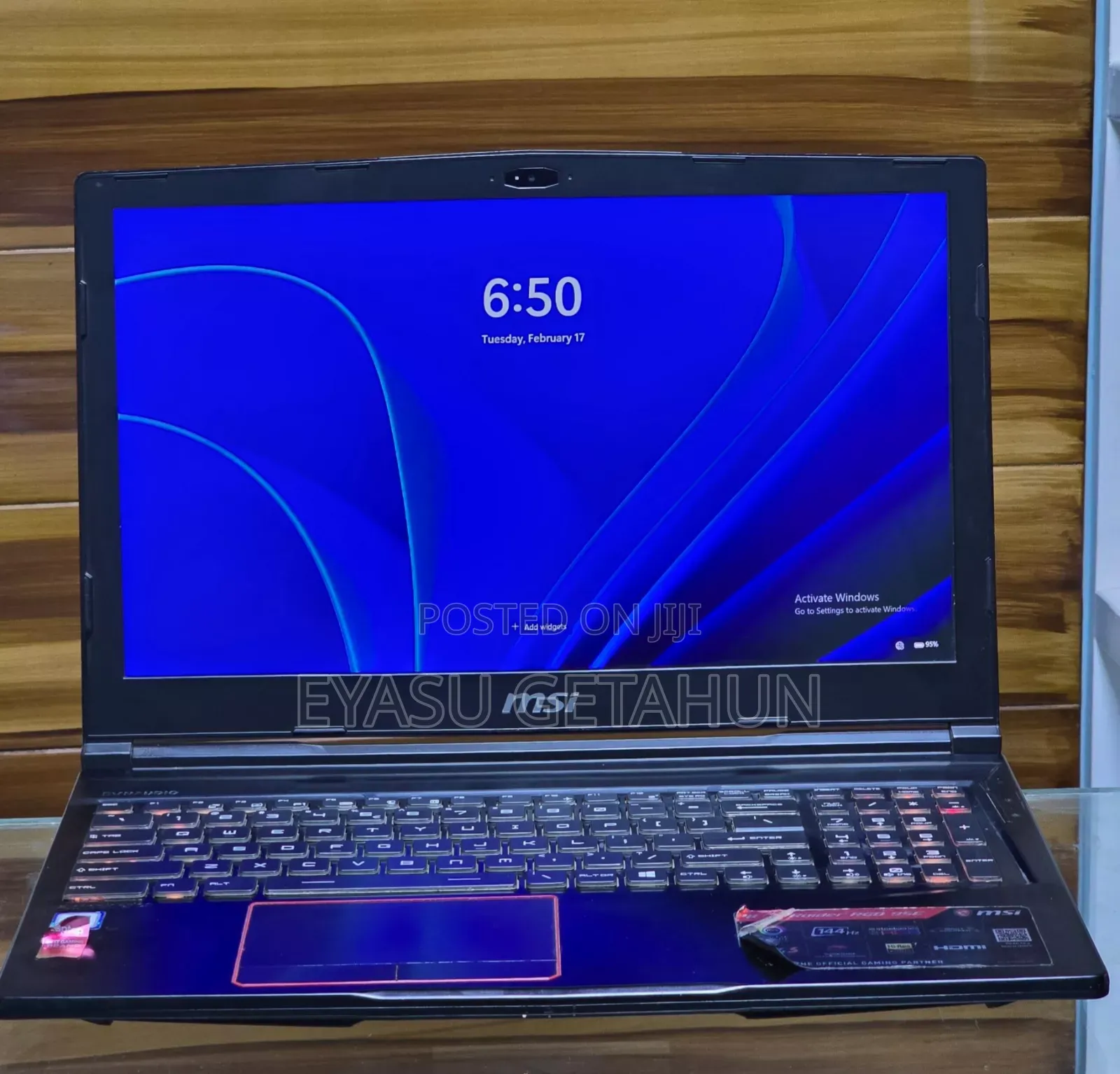 New Laptop MSI MSI Sword 15 16GB Intel Core I7 SSD 512GB