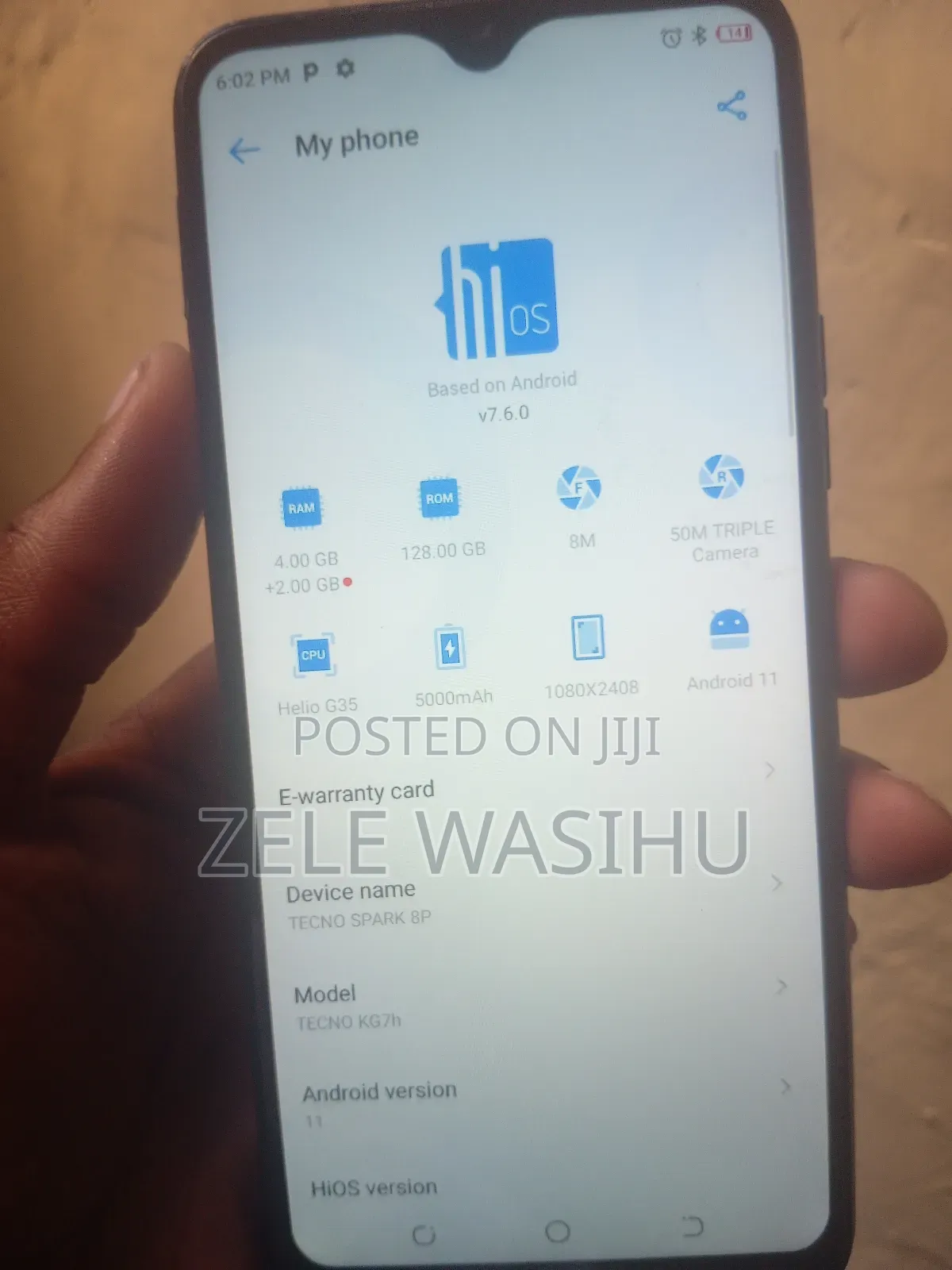 Tecno Spark 8P 128 GB Gray