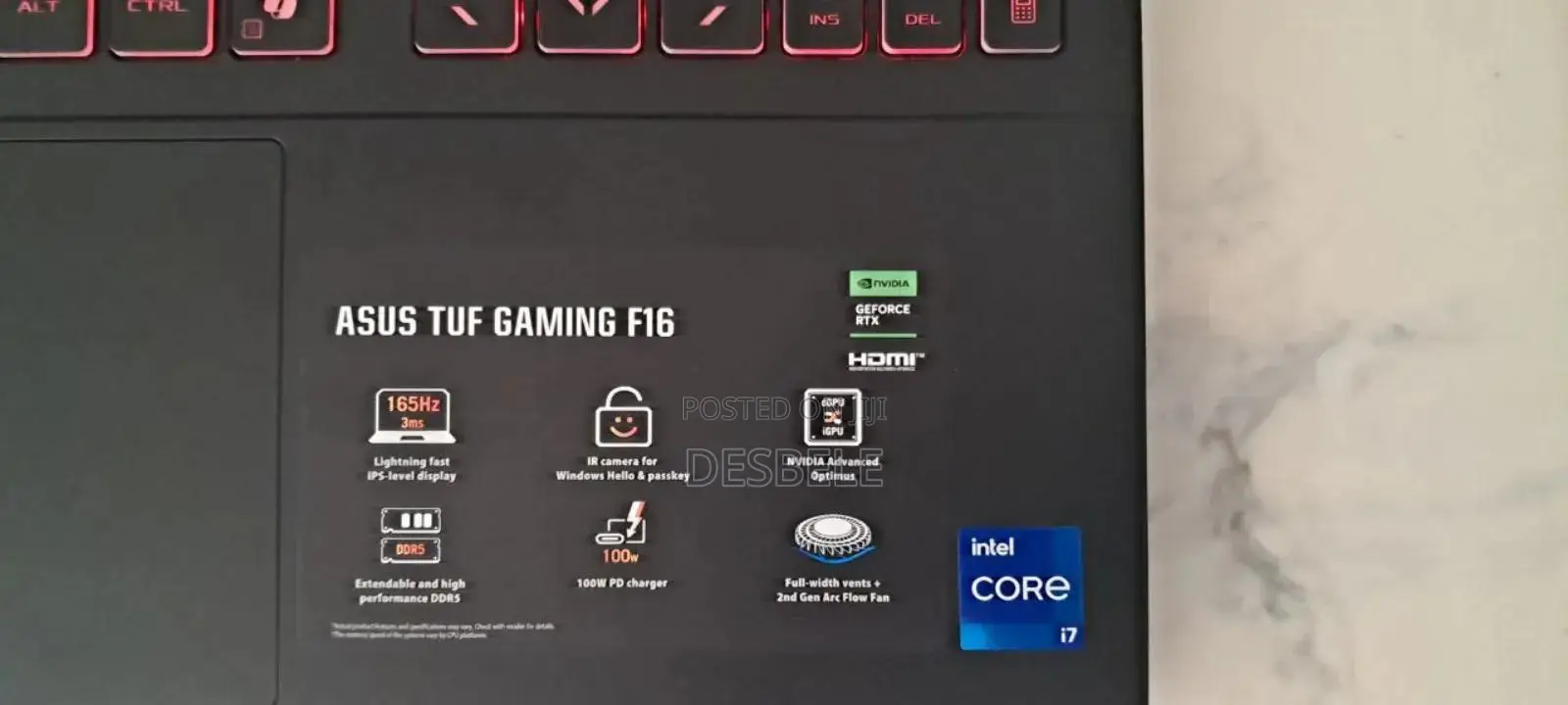 New Laptop Asus TUF Gaming F16 32GB Intel Core I7 SSD 1T