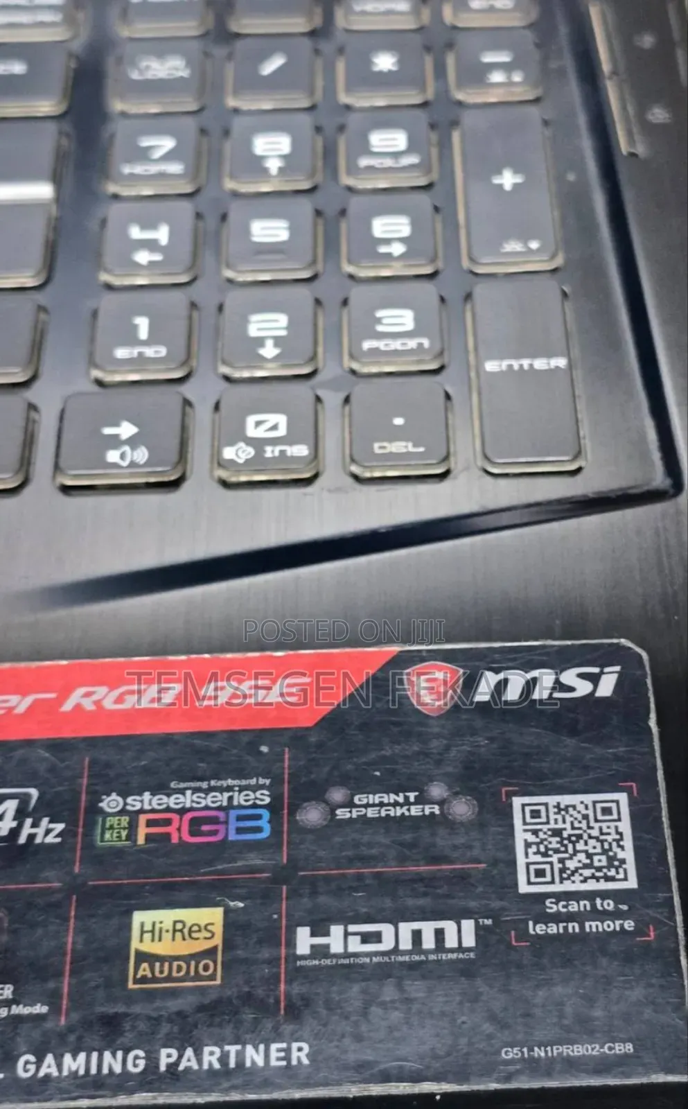 New Laptop MSI Katana 15 16GB Intel Core I7 SSD 512GB