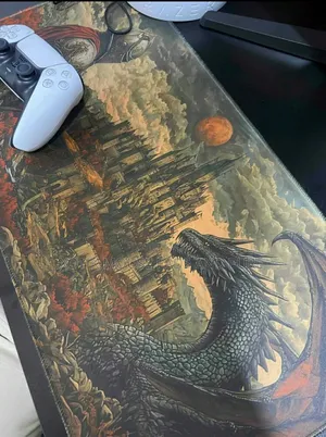 60x30x0.2cm Medieval Knight Dragon Themed Mouse Pad - Desk Mat