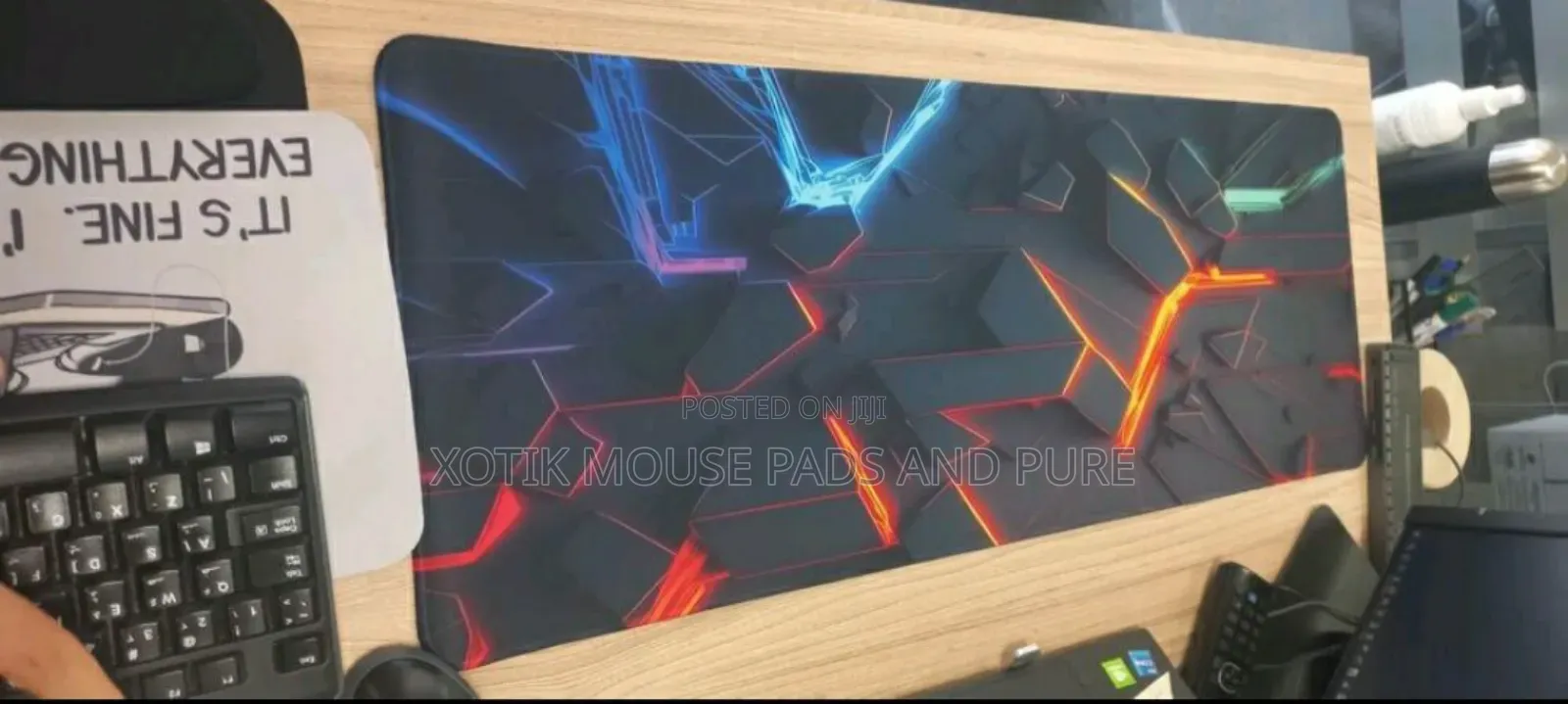 80 X 30 X 0.2cm 3d Lined Mouse Pad - Desk Mat