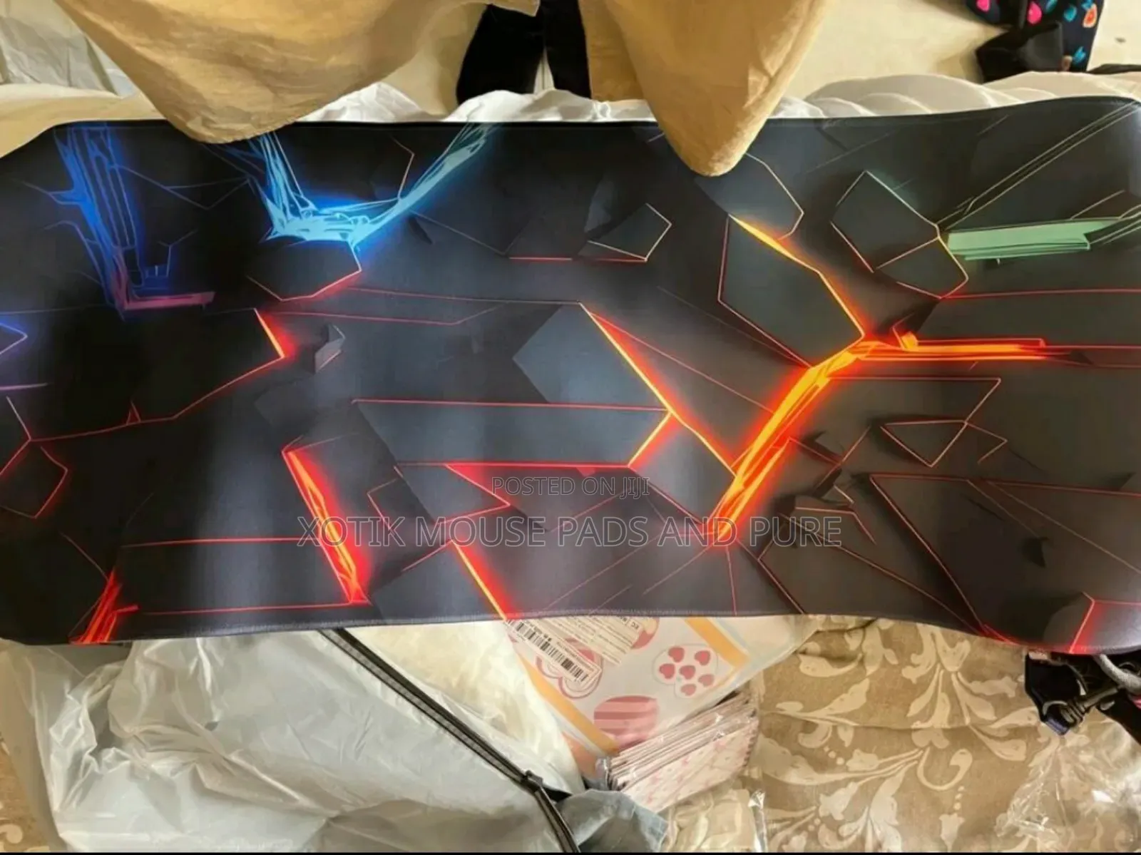 80 X 30 X 0.2cm 3d Lined Mouse Pad - Desk Mat