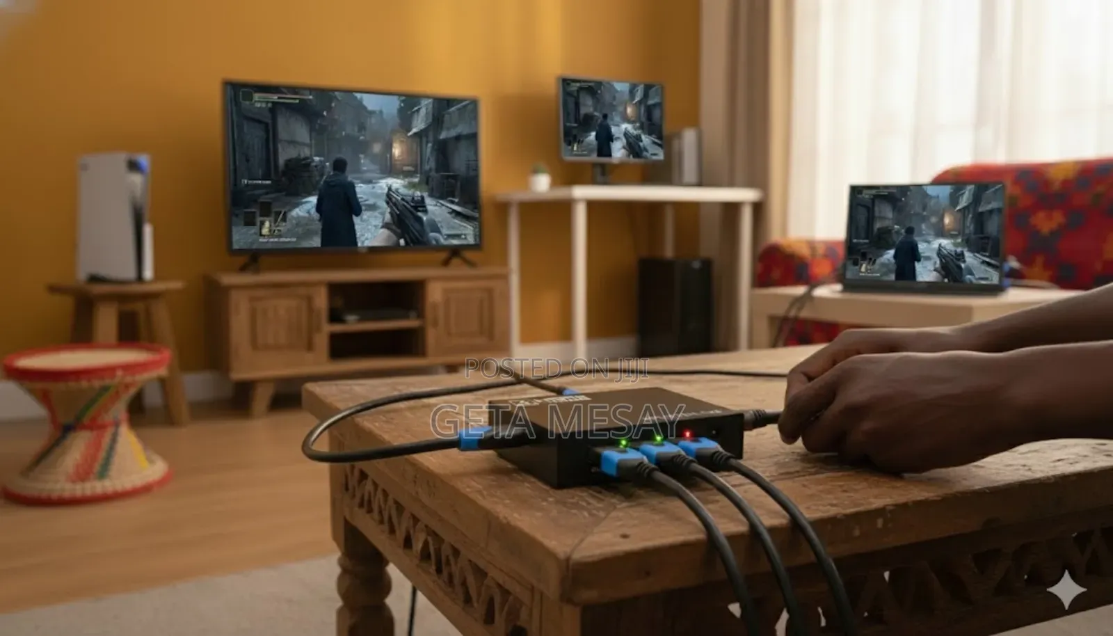 Hdmi Splitter 1-in 4-Out Signal Distribution Amplifier