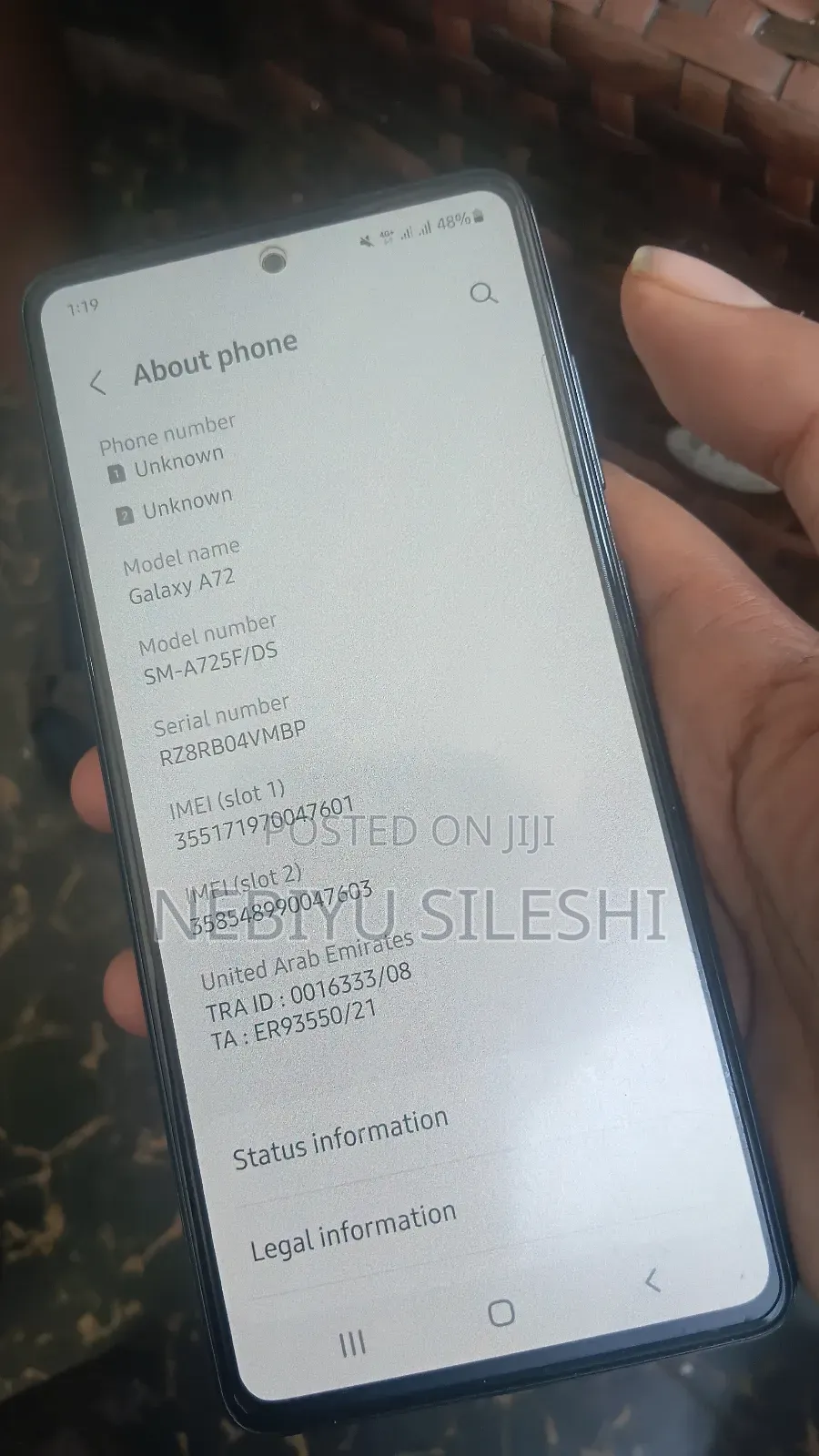 Samsung Galaxy A72 5G 128 GB Black