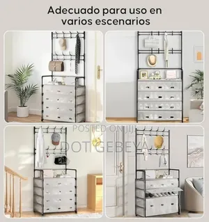 Shoe Cabinet With Clothe Rack