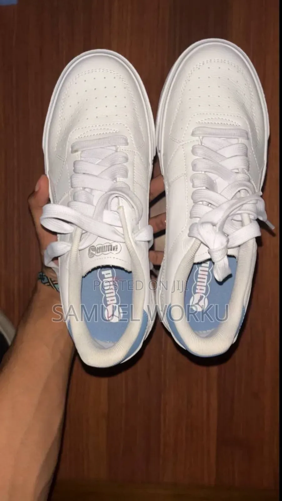 Puma(Wmns) Puma Cali Court Leather 'White Zen Blue'