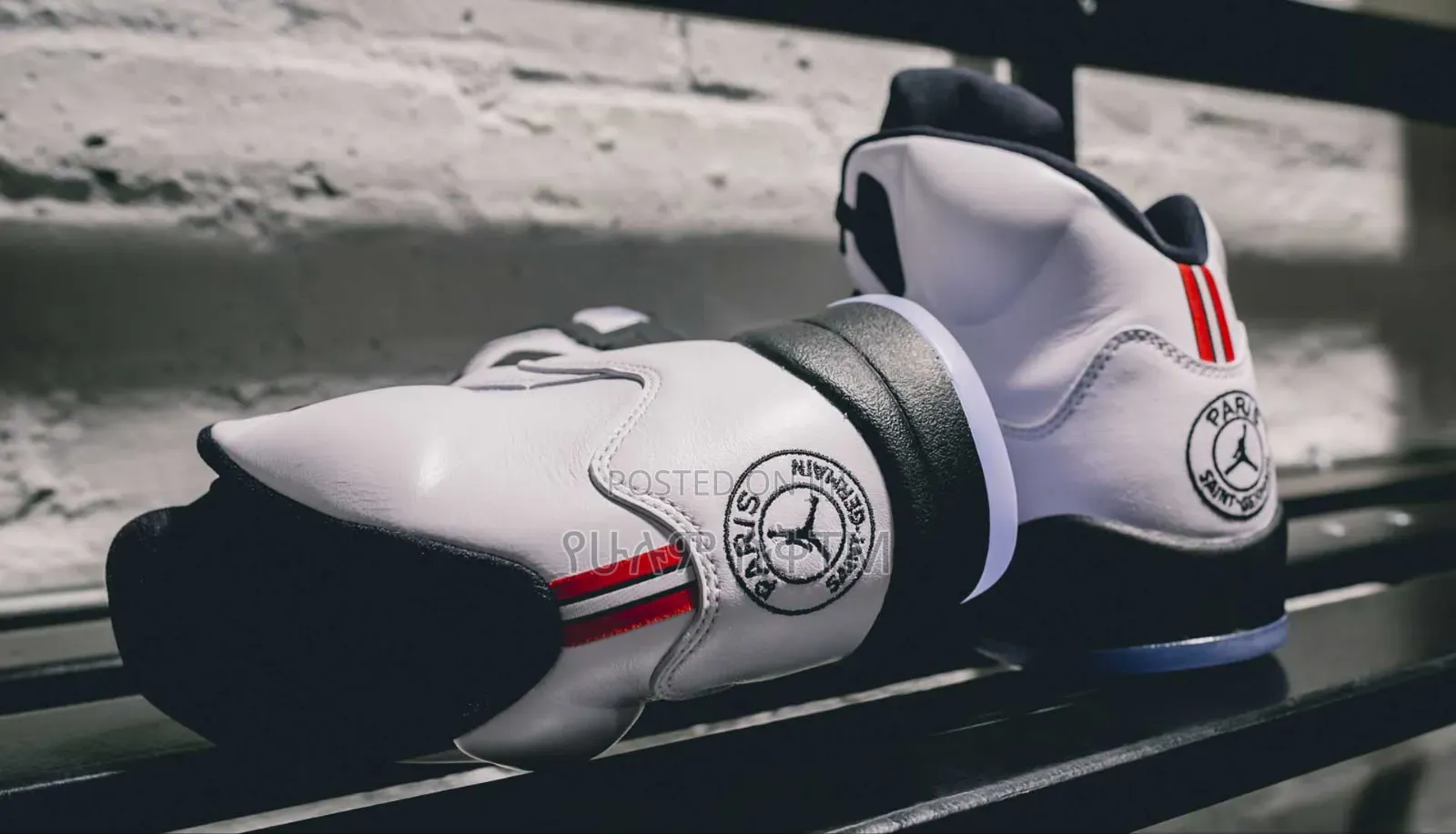 Air Jordan 5 Retro X PSG 'Black/White' Men's Shoes