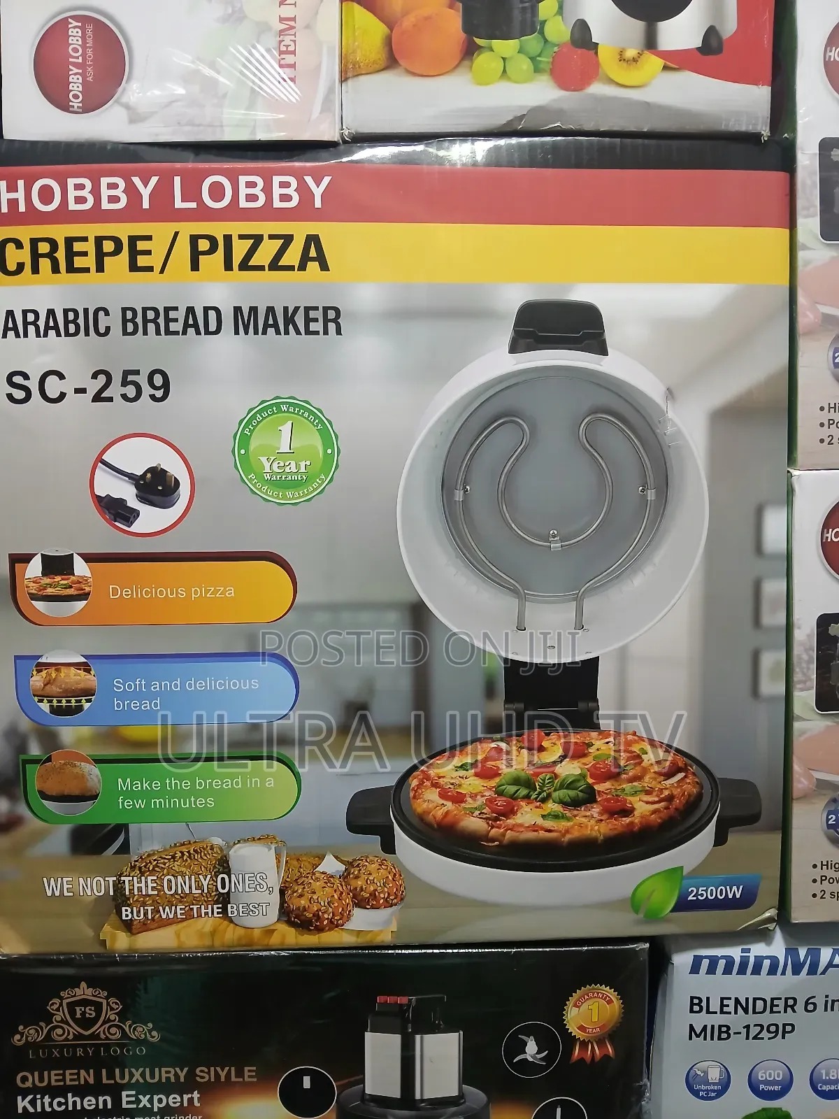 Pizza Hobby Lobby Crepe/Pizza Arabic Bread Maker, Model Sc-259.