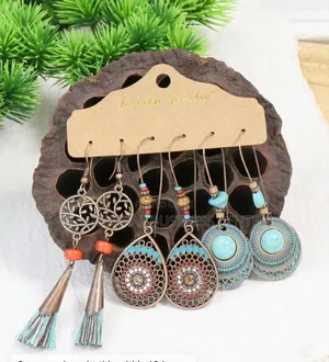 Tophanqi Vintage Geometric Round