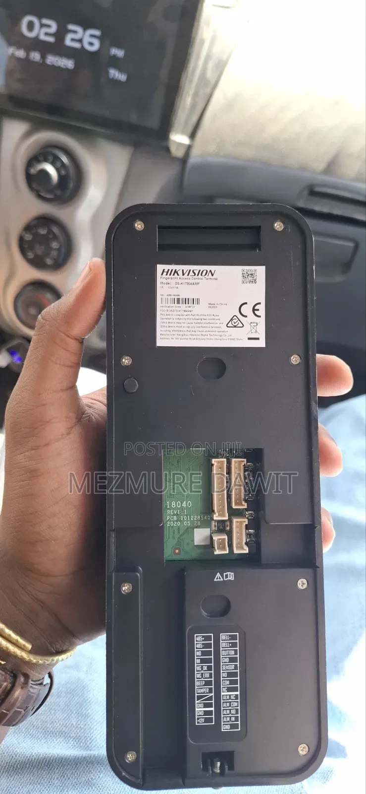 Hikvision Fingerprint Access Ds-k1t804amf