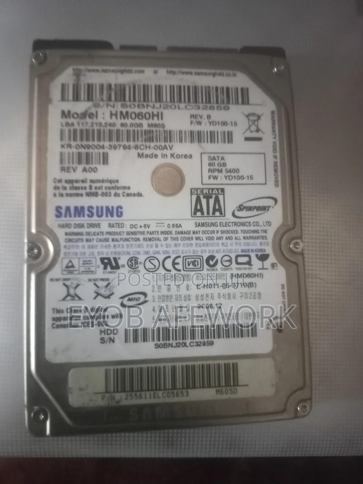 Hard Disk 60gb