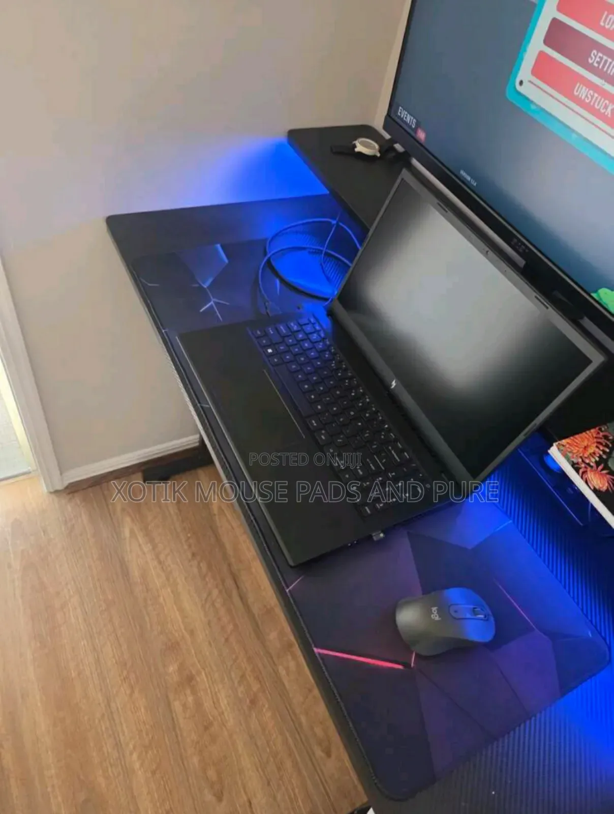 80 X 30 X 0.2cm Geometric Pattern Themed Mouse Pad - Desk Mat