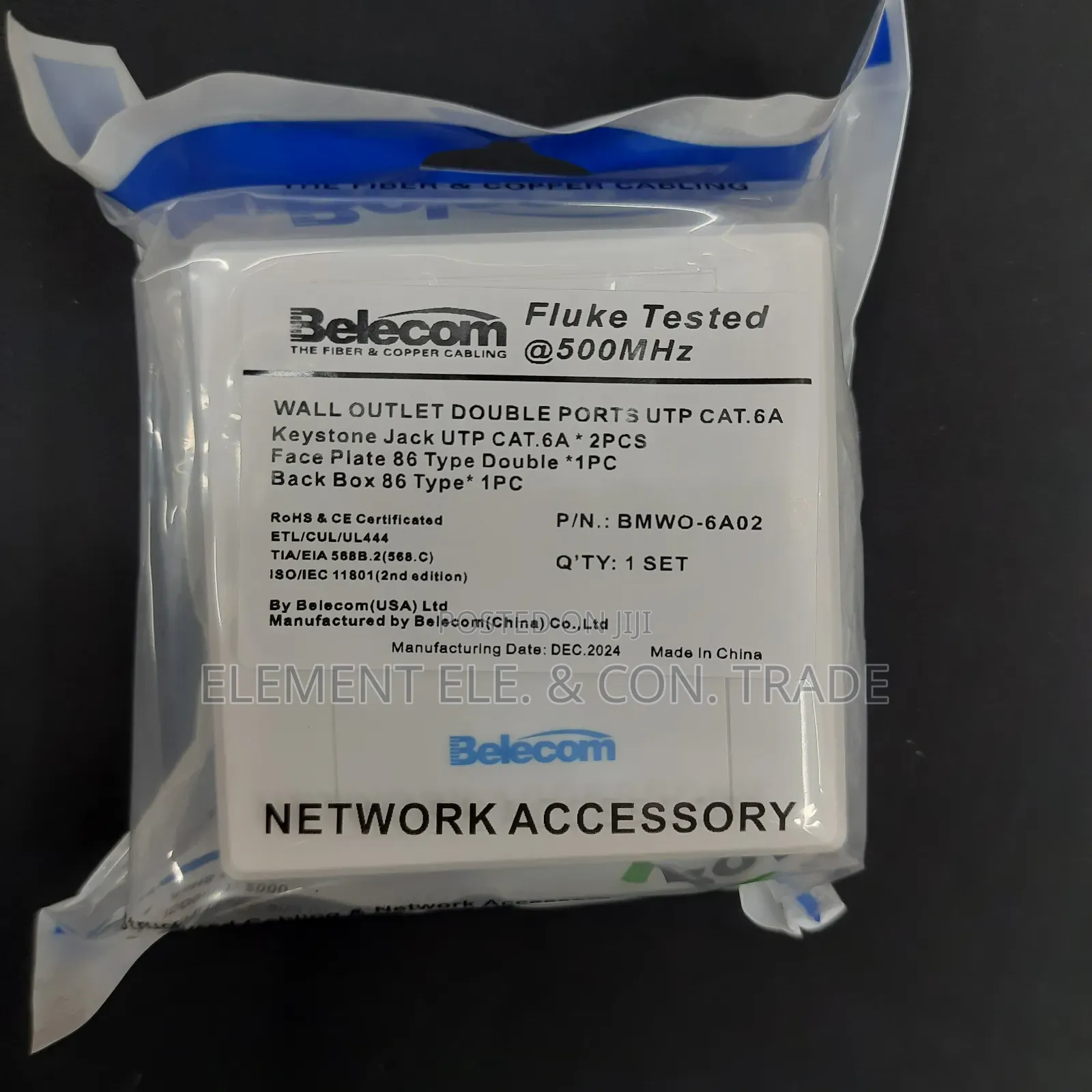 Wall Outlet Double Ports Utp Cat.6a