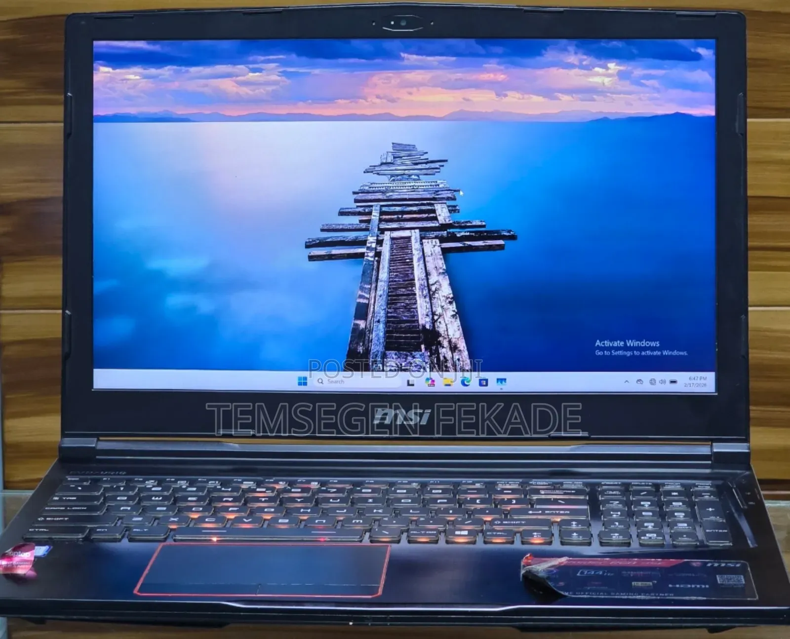 New Laptop MSI Katana 15 16GB Intel Core I7 SSD 512GB
