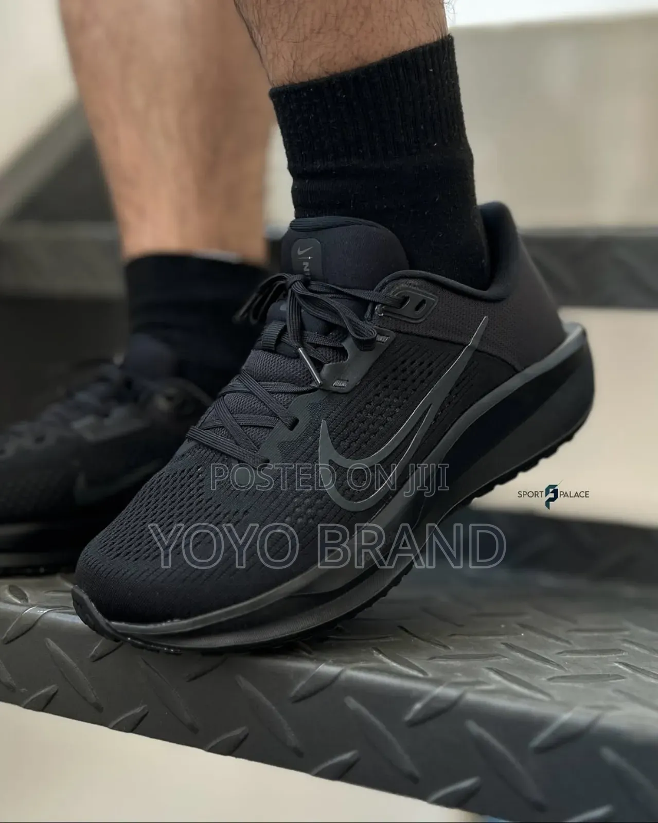 Nike Quest 6 Road Black Running Fashion Sbeaker