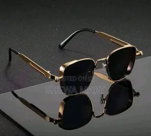 Fashionable New Metal Spring Punk Style Oversized Glasses, Ideal For