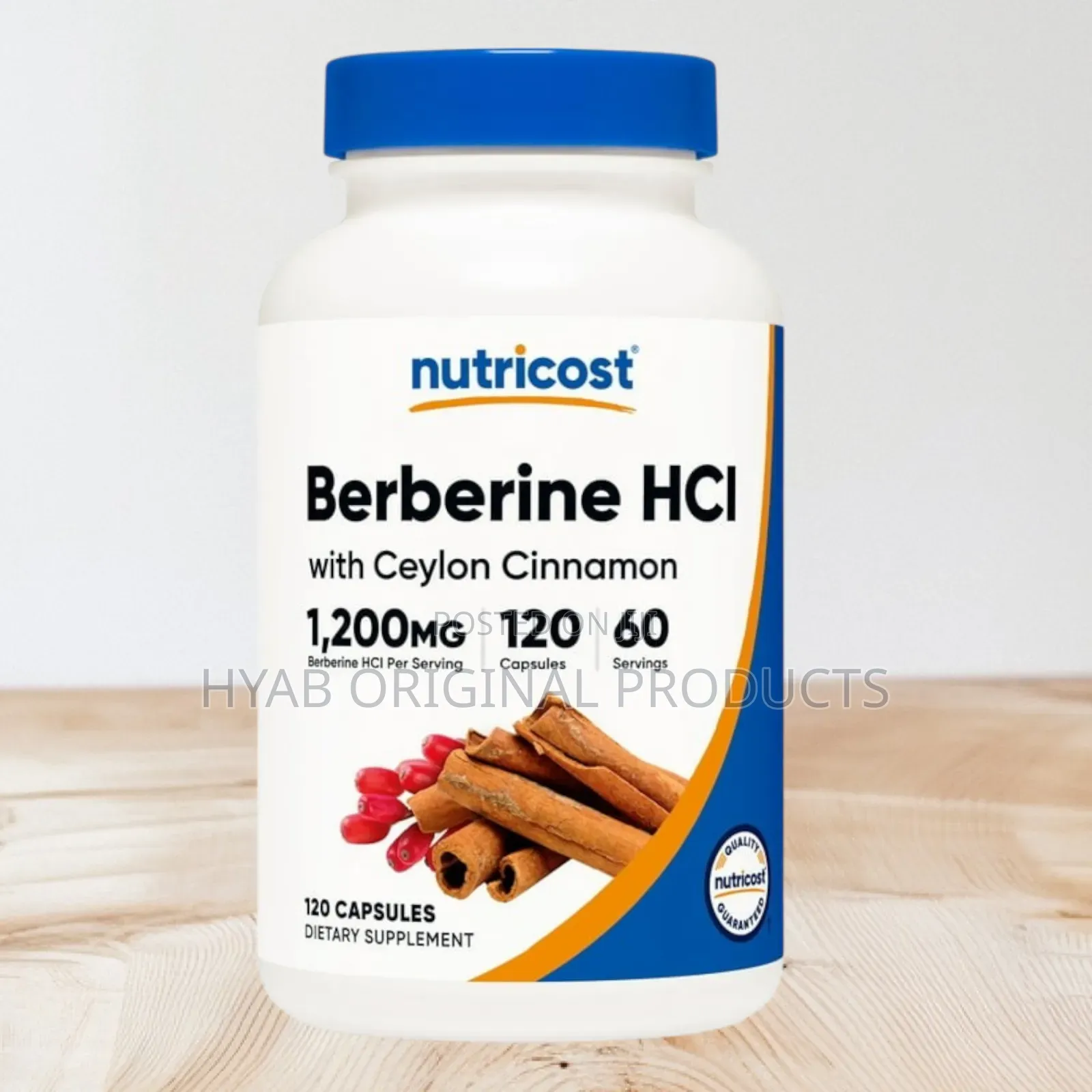Berberine HCL With Ceylon Cinnamon 120 Capsules