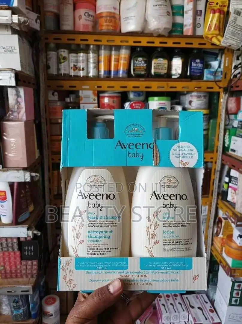 Aveeno Baby Calming Shampoo and Body Lotion