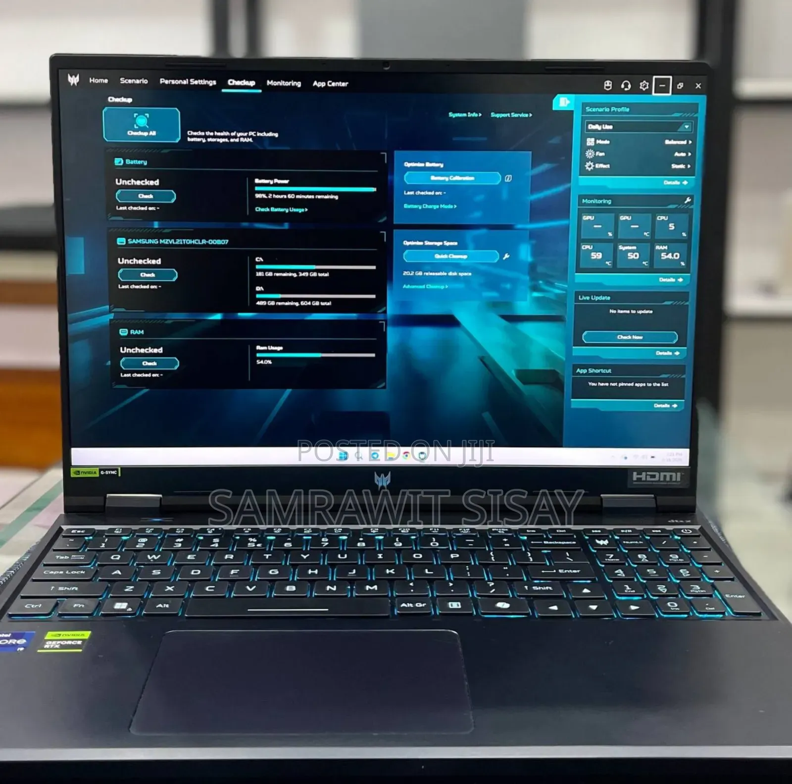 New Laptop Acer Predator Helios Neo 16 16GB Intel Core i9 SSD 1T