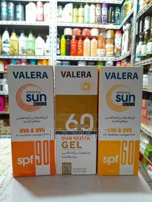 Valera Whitening Sun Block in SPF 90 and SPF 60 Formulations
